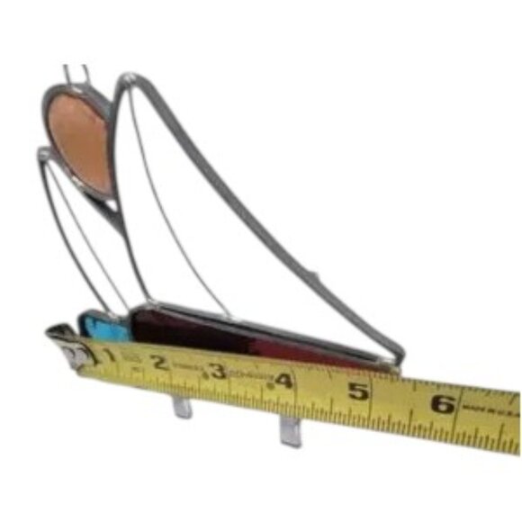 Vintage Stained Glass Sailboat Suncatcher Ornament Lake Life - Picture 4 of 5